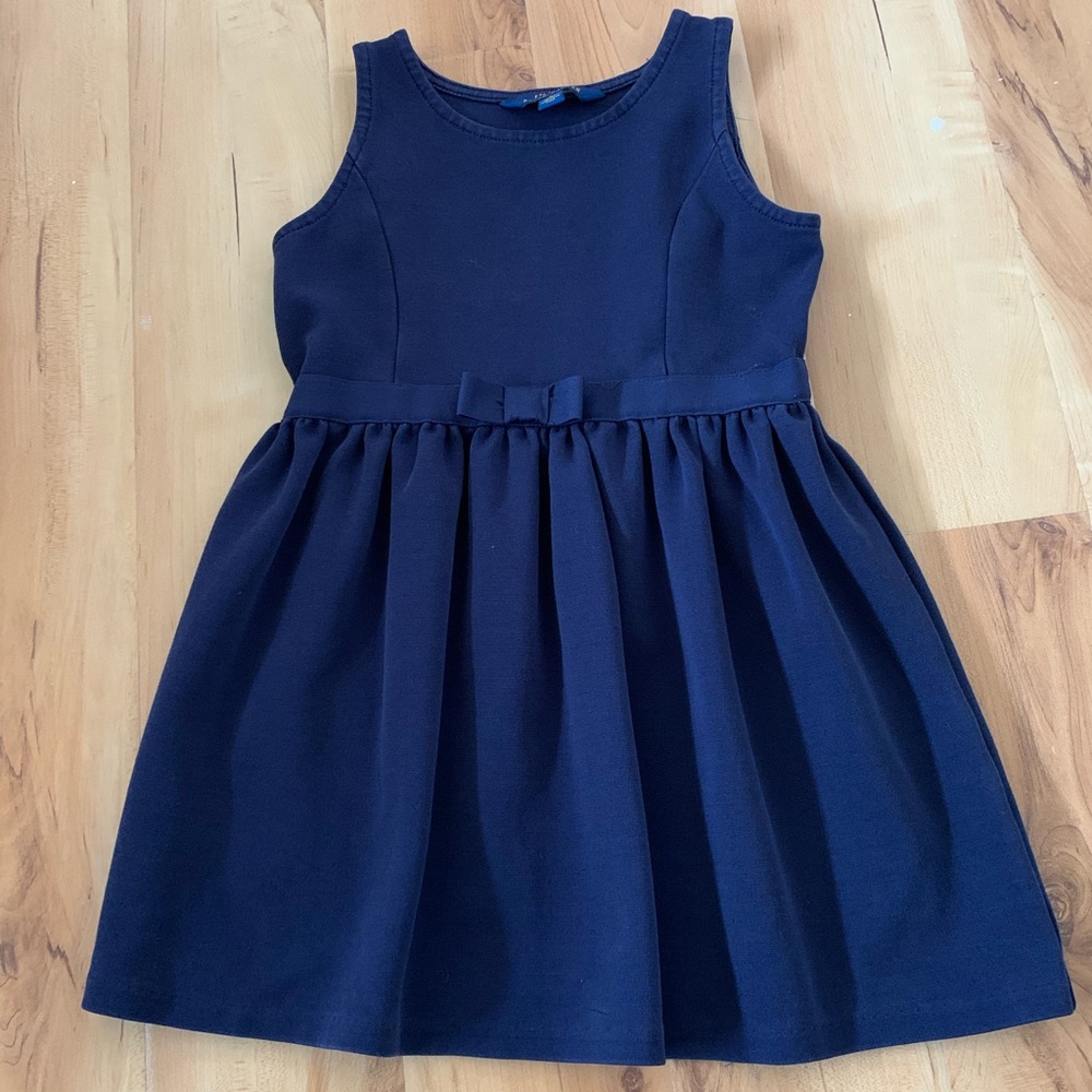 Girls navy dress